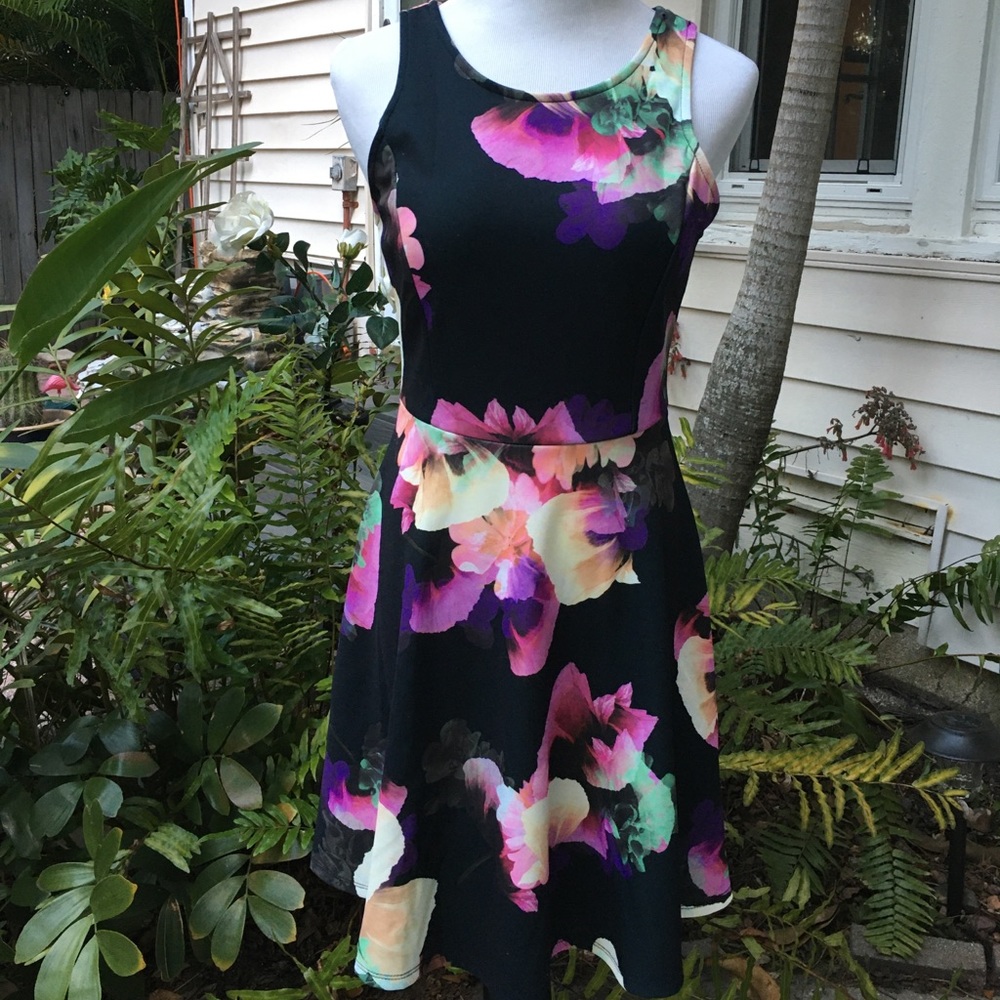 Pretty Floral Skater Dress